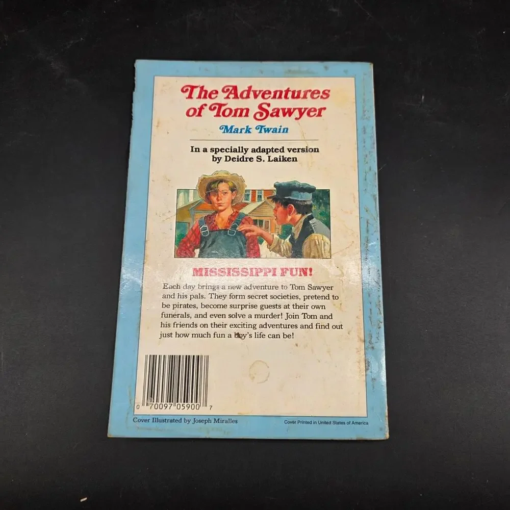 The Adventures of Tom Sawyer Mark Twain ILLUSTRATED CLASSIC 1992 Softcover
